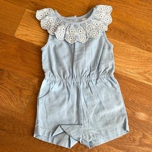 MUD PIE NWT Chambray Short Jumpsuit